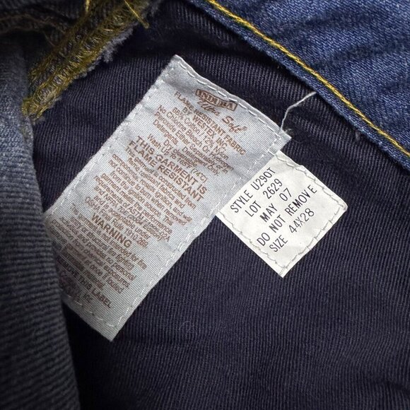 TYNDALE FR Flame Resistant Blue Work Denim Pants Jeans Mens 42x28 - Picture 7 of 7